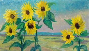 Sonnenblumen by 
																	Carl Rotky