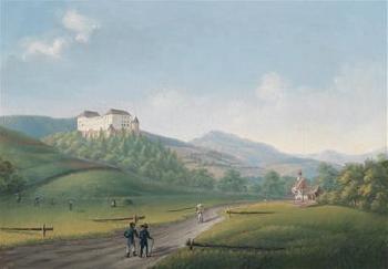 View of Castle Feistritz on the Wechsel before reconstruction in 1805 by 
																	Franz Xaver Embel