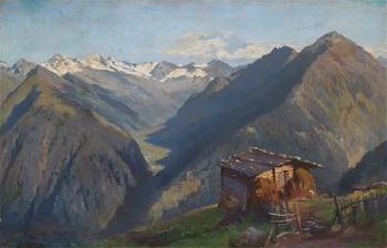 Mountain Hut in the Zillertaler Alps by 
																	Joseph Rummelspacher