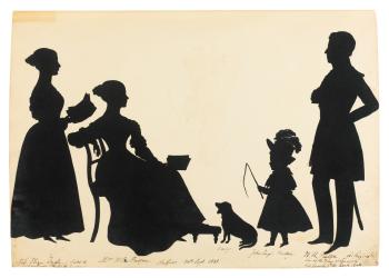 Silhouettes Of Irish Characters by 
																	Augustin Edouart