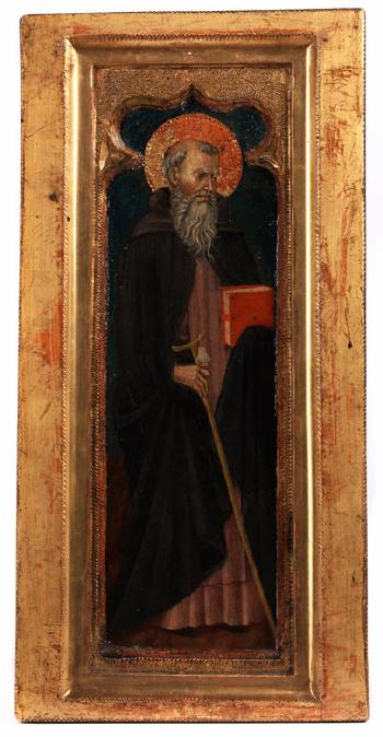 Heiliger Antonius (1); Heiliger Johannes Bapist (2) by 
																			Luca di Paolo di Niccolo da Matelica