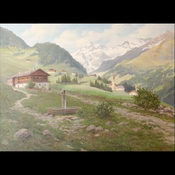Paesaggio di montagna by 
																			Fritz Paplham
