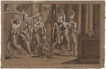 Scena dall'Iliade: ratto di Briseide by 
																	Pelagio Palagi