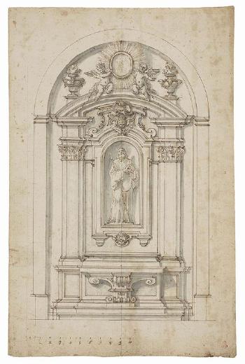 Progetto d'altare by 
																	Ferdinando Sanfelice
