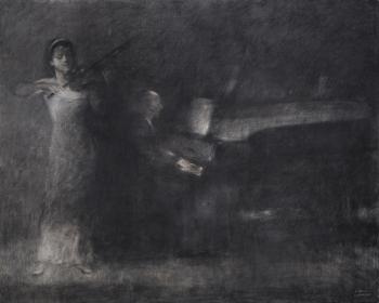 Duo 1, pianist and violinist by 
																	Ghassen Nana