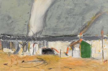 Cottages in Connemara by 
																			Willie Evesson