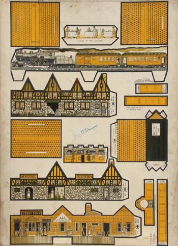 Teeny Town 3rd Series, Paper Doll Illustration for McCall's by 
																	Mel Cummin