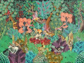 Jungle Animals by 
																			Alix George Calixtes