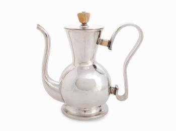 Rare Silver Coffee Pot by 
																			Wolfgang Tumpel