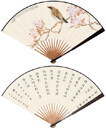 Sakura and bird by 
																	 Zhuang Xian