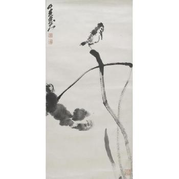 Lotus and Bird by 
																	 Jiang Eshi
