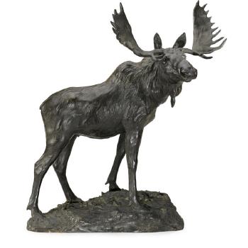 Bull Moose by 
																	Henry M Shrady