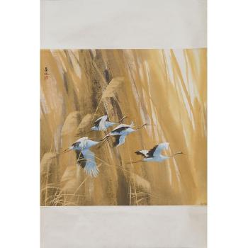 Cranes by 
																	 Fu Xilin