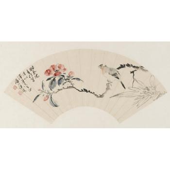 a) Bird on flowering Branch; b) Bird on flowering Branch; c) Monkeys on Pine by 
																	 Tan Yunguan