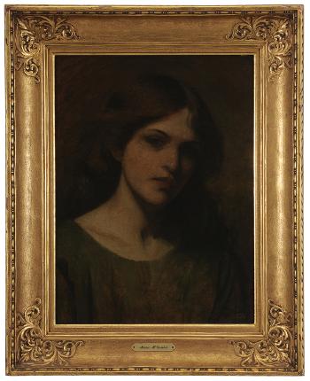 Portrait of a young woman by 
																			Mary Lizzie Macomber