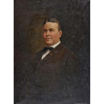 Portrait of a distinguished gentleman by 
																	Fred G Quimbey