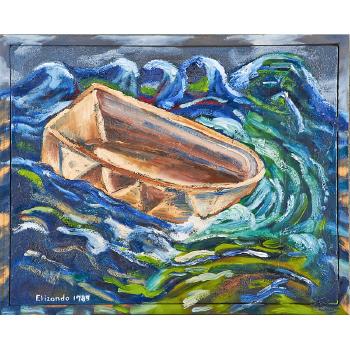 Three Works of Art: Dolorosa; Pieta Mexicana and Untitled (Boat) by 
																			Arturo Elizondo