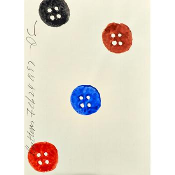 Buttons and Eightballs by 
																			Donald Sultan