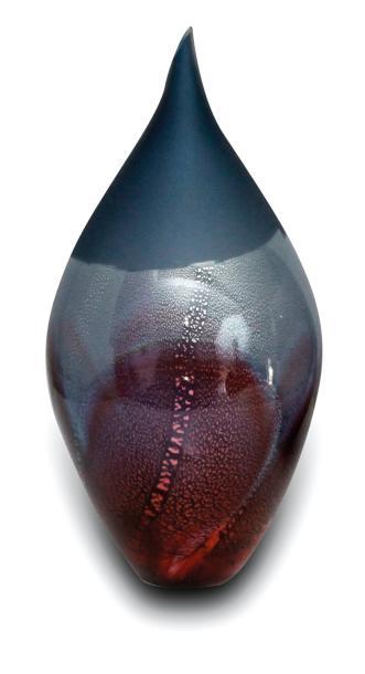 Vase cocoon rond pointe by 
																	Olivier Mallemouche