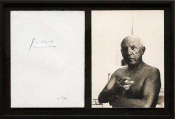 Picasso à la cigarette by 
																	Andre Verdet