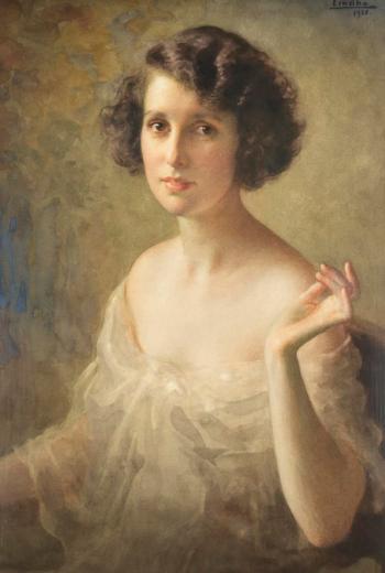 Portrait of a Young Woman by 
																			Ivan Lindhe