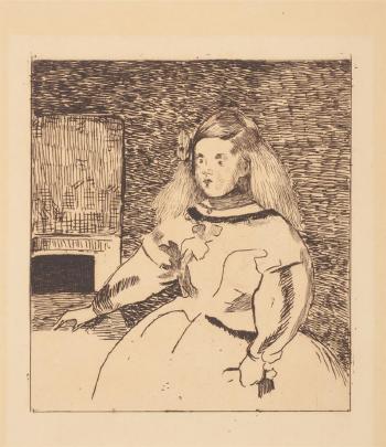 L'infante Marguerite by 
																			Edouard Manet