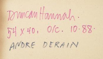 Andre Derain by 
																			Duncan Hannah
