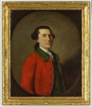 Portrait of a redcoat by 
																			Robert Edge Pine