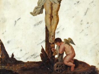 Crucifixion on Marble by 
																			Pasquale Ottino