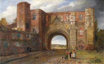 The Abbey Gateway, Reading, Berkshire by 
																	Thomas James Judkin
