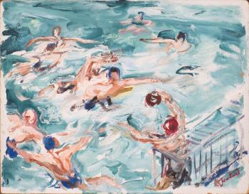 Water polo by 
																	Adrienne Jouclard