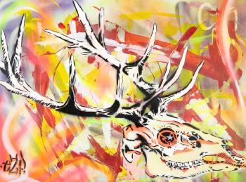 Cosmic Deer Skull by 
																	 EZP