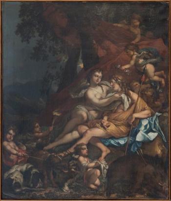 Venus et Adonis by 
																			Charles Alphonse Dufresnoy