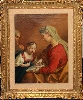 St Anne teaching Mary to read by 
																	Johann von Dalling Dallinger