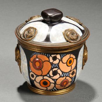 Art Deco Covered Jar by 
																	Louis Dage