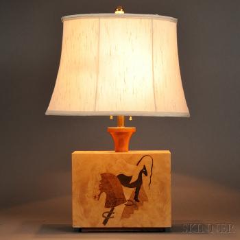 Art Deco Table Lamp by 
																	Andrew Szoeke