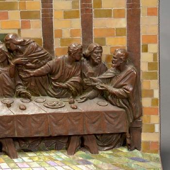 The Last Supper by 
																			Lorenzo Ghiberti