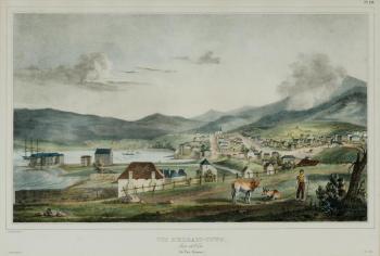 Hobard-Town. Vue d'Hobart-Town by 
																	Louis-Auguste de Sainson