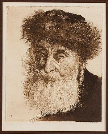Portrait of a Rabbi by 
																	Willy Landsmann