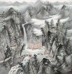 Landscape of Lao Shan by 
																	 Zeng Xianguo