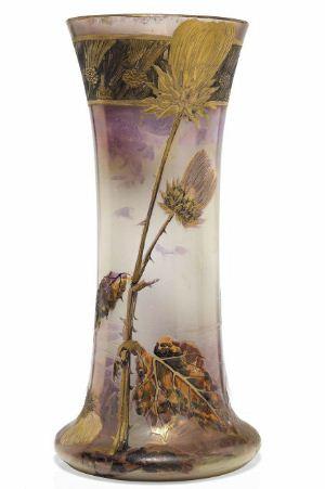 A Muller Croismare 'Fluogravure' Vase by 
																	 Muller Freres