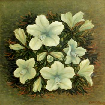 Spring fragrance; Lilies (two) by 
																			Edith Anne Hamlin