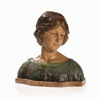 Female Bust by 
																			Fritz Kochendorfer
