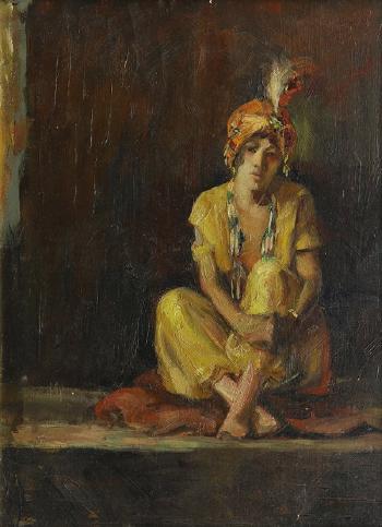 Orientalist Portrait by 
																			Henry William Cannon