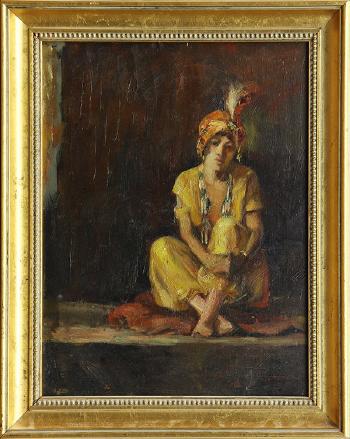 Orientalist Portrait by 
																			Henry William Cannon