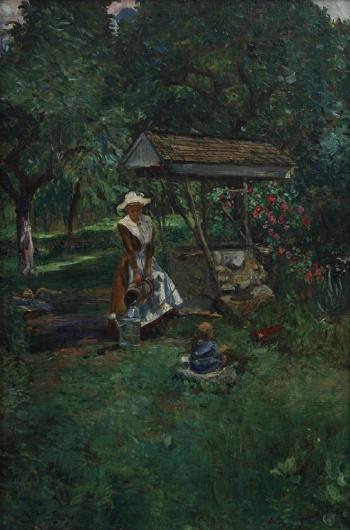 In the Garden by 
																			Karl Julius Heinrich Yens