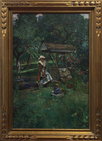 In the Garden by 
																			Karl Julius Heinrich Yens