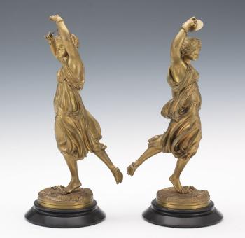 Dancers in classical garments by 
																			Paul Emile Machault