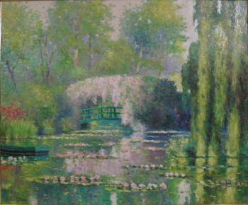 Lily Pond at Giverny by 
																	Claude Cambour