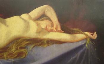 Reclining Nude by 
																			Horvath Gyorgy